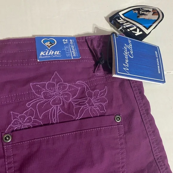 Kuhl Purple Capris with Straight-Leg Design